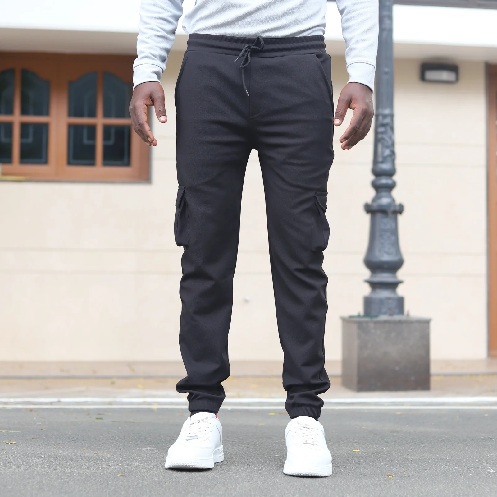 Lycra Cargo Pants With Five Pocket (Brand By Nuzox)